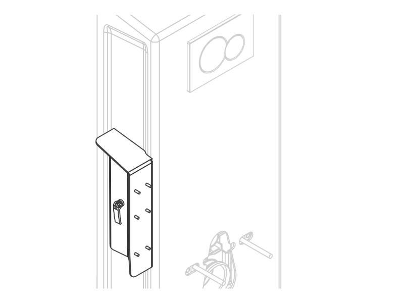 Nosilci z nastavljivo višino za dvigalo za stranišče