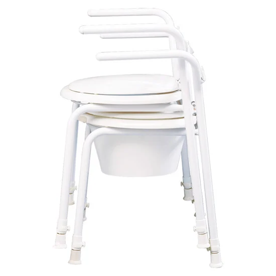 Prostostoječa straniščna stola Etac Kaskad položena drug na drugega